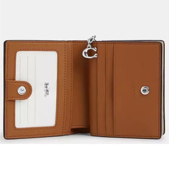 Coach Snap Wallet With Floral Print - Picture 2 of 8